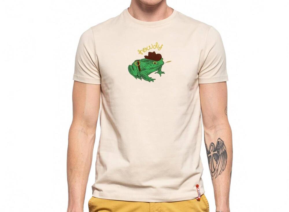 NEW EIGHT X howdy graphic t-shirt in beige